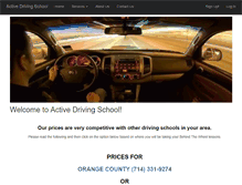 Tablet Screenshot of activedrivingschools.com